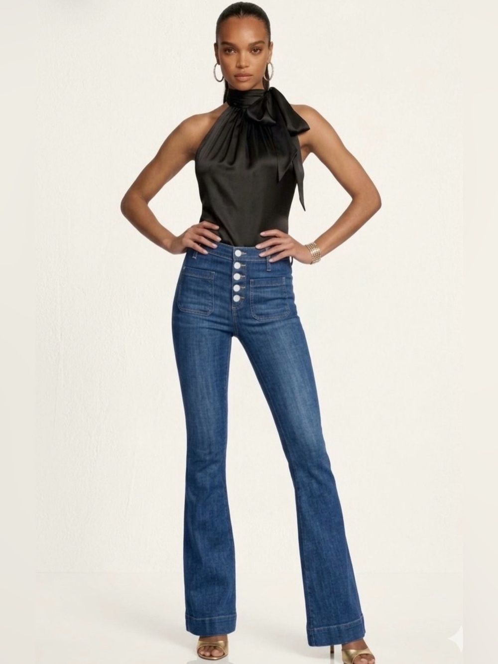 RAMY BROOK Cindy High-Rise Flare Jeans Size 27